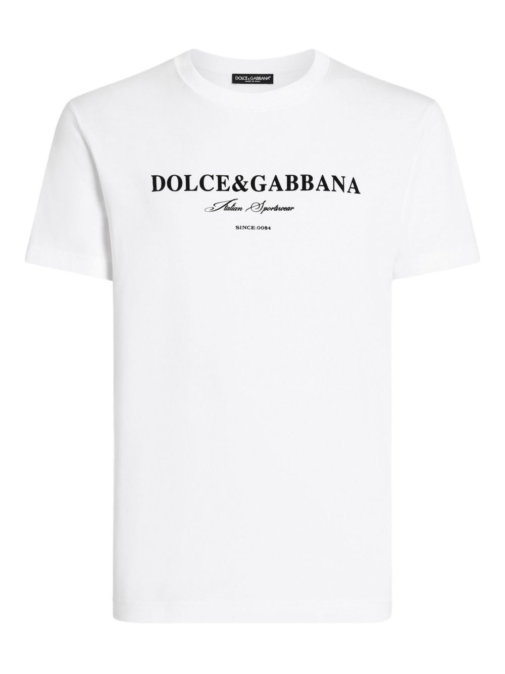 関税送料込☆【Dolce & Gabbana】プリント Tシャツ D&G プリントTシャツ パッチ 白 ロゴ【国内発送・即日発送